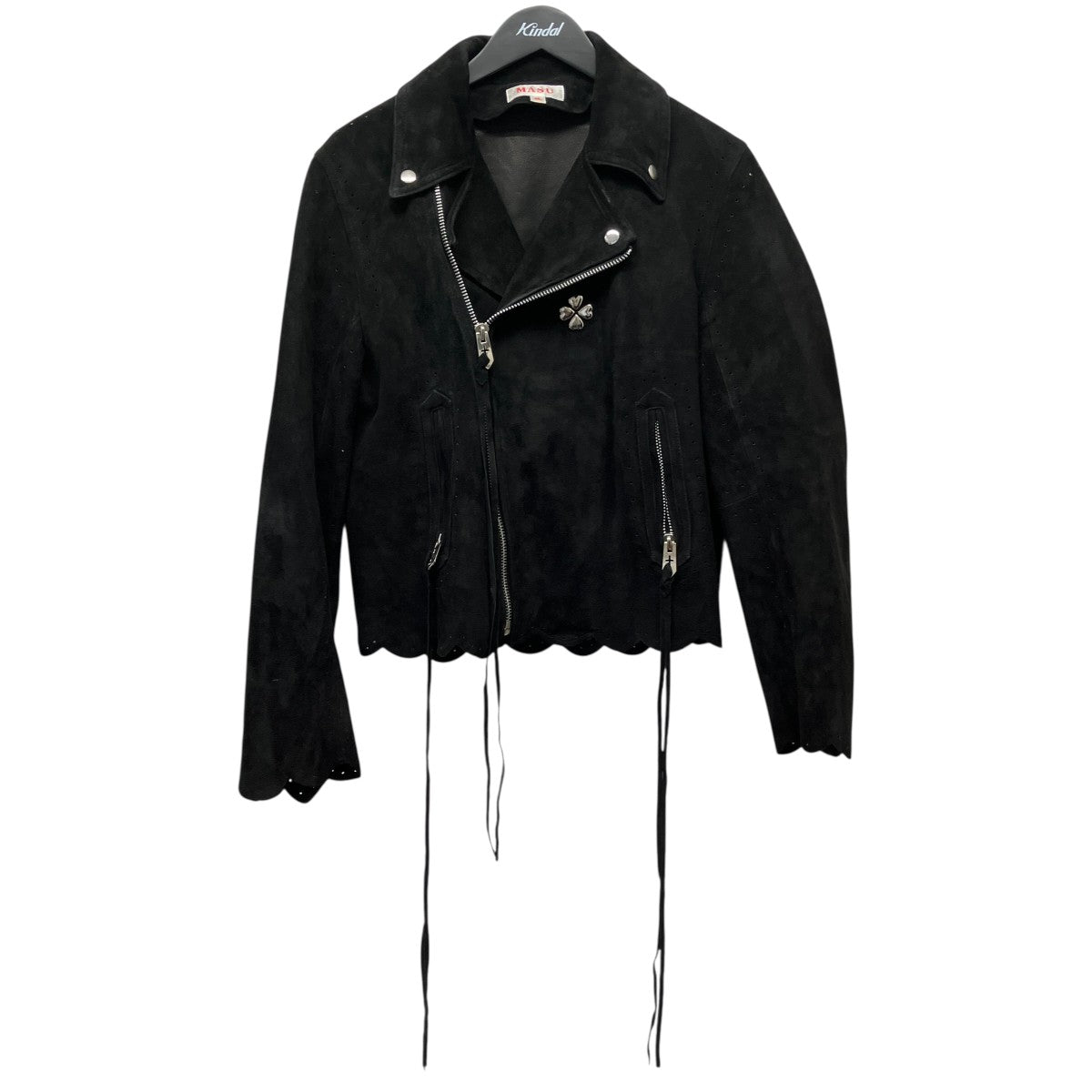 SCALLOP LEATHER JACKETスウェードライダースジャケットMSSS-BL0722