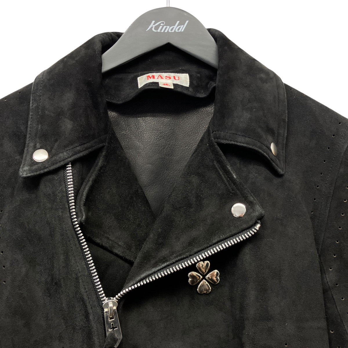 SCALLOP LEATHER JACKETスウェードライダースジャケットMSSS-BL0722