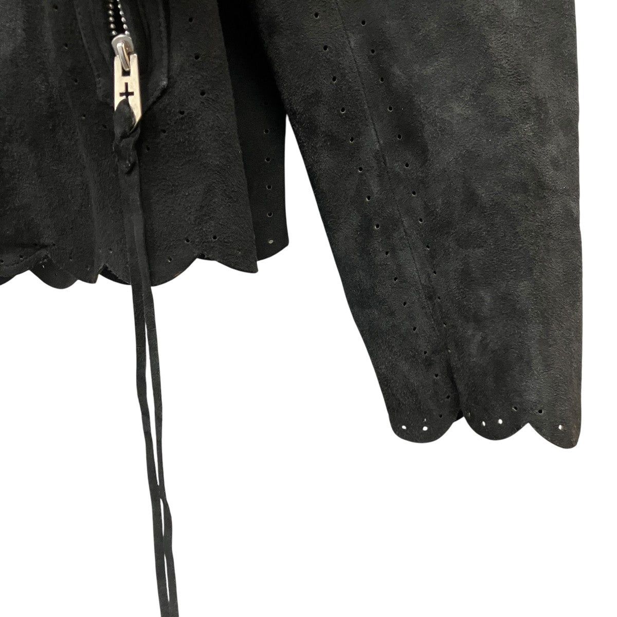 SCALLOP LEATHER JACKETスウェードライダースジャケットMSSS-BL0722