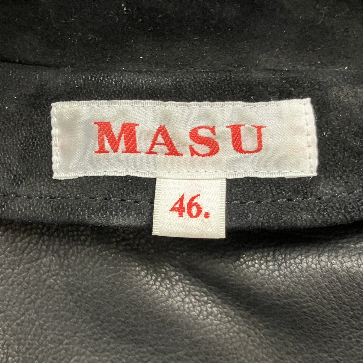 SCALLOP LEATHER JACKETスウェードライダースジャケットMSSS-BL0722