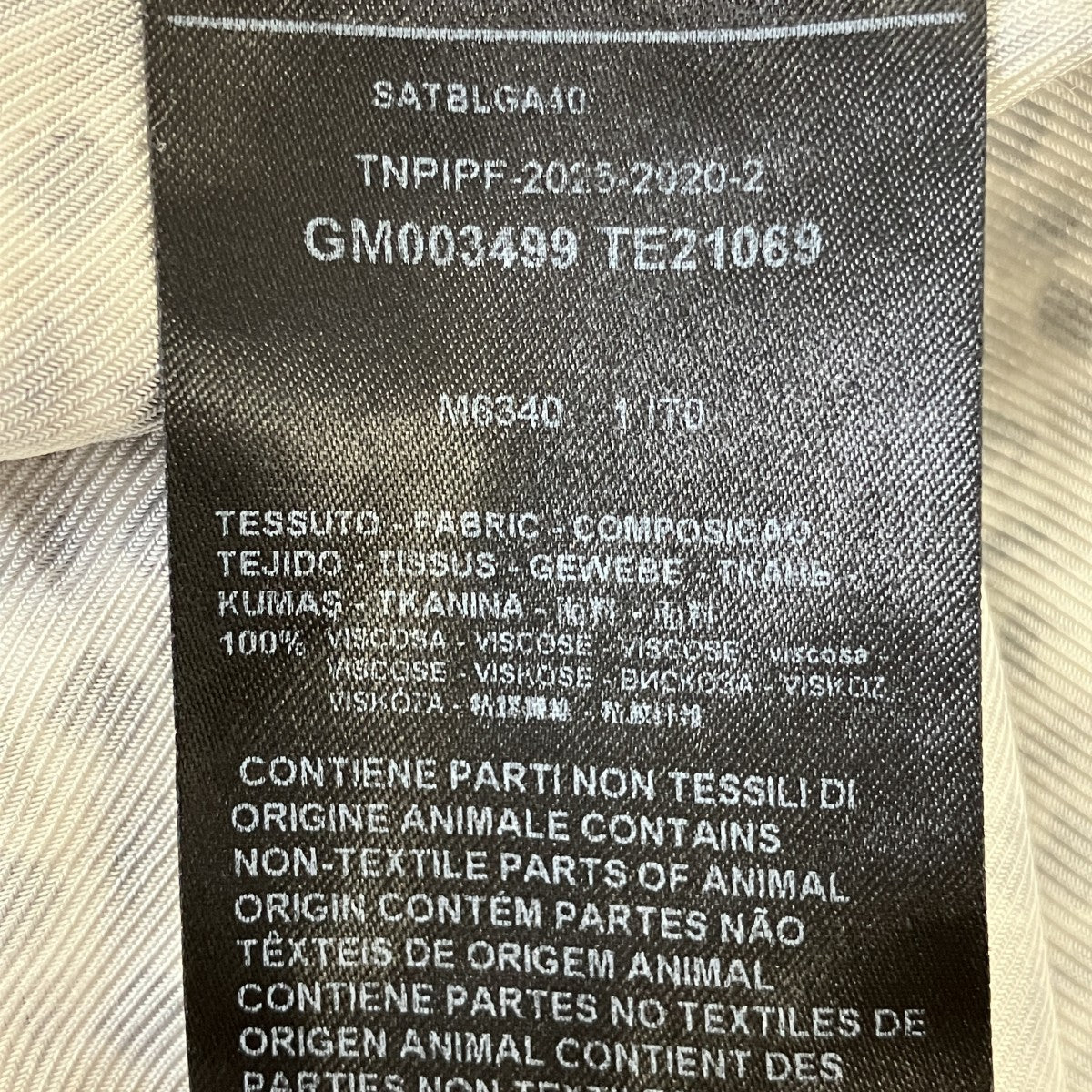 26SSジップシャツ ビスコース クレポン プリントジップアップシャツGM003499 TE21069