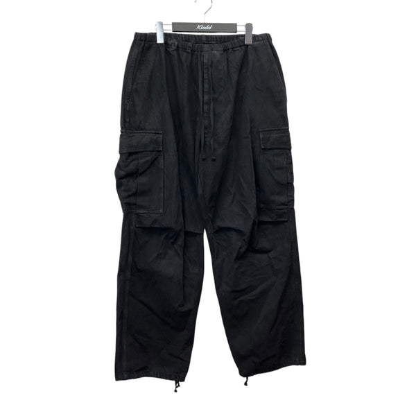 comoli 25ss ブラックドリル 6pパンツ サイズ2 COMOLI(コモリ) 25SSブラックドリル6PパンツB01-03014 B01-03014