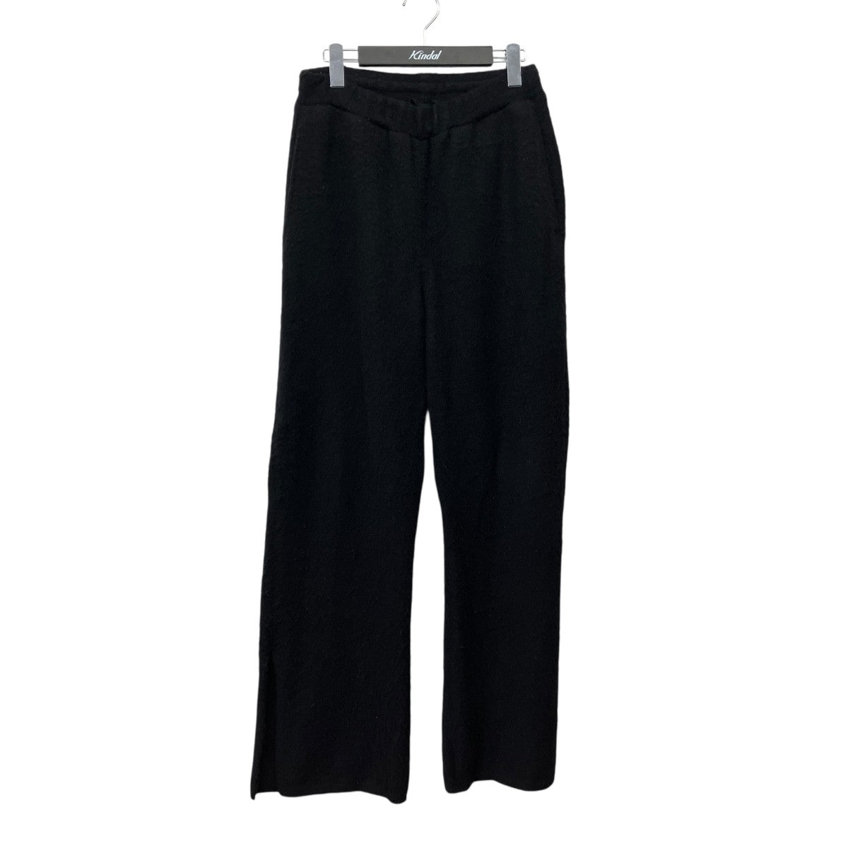 25AWWOOL：ALPACA MILLED KNIT EASY TROUSERアルパカニットトラウザーズパンツST.1303