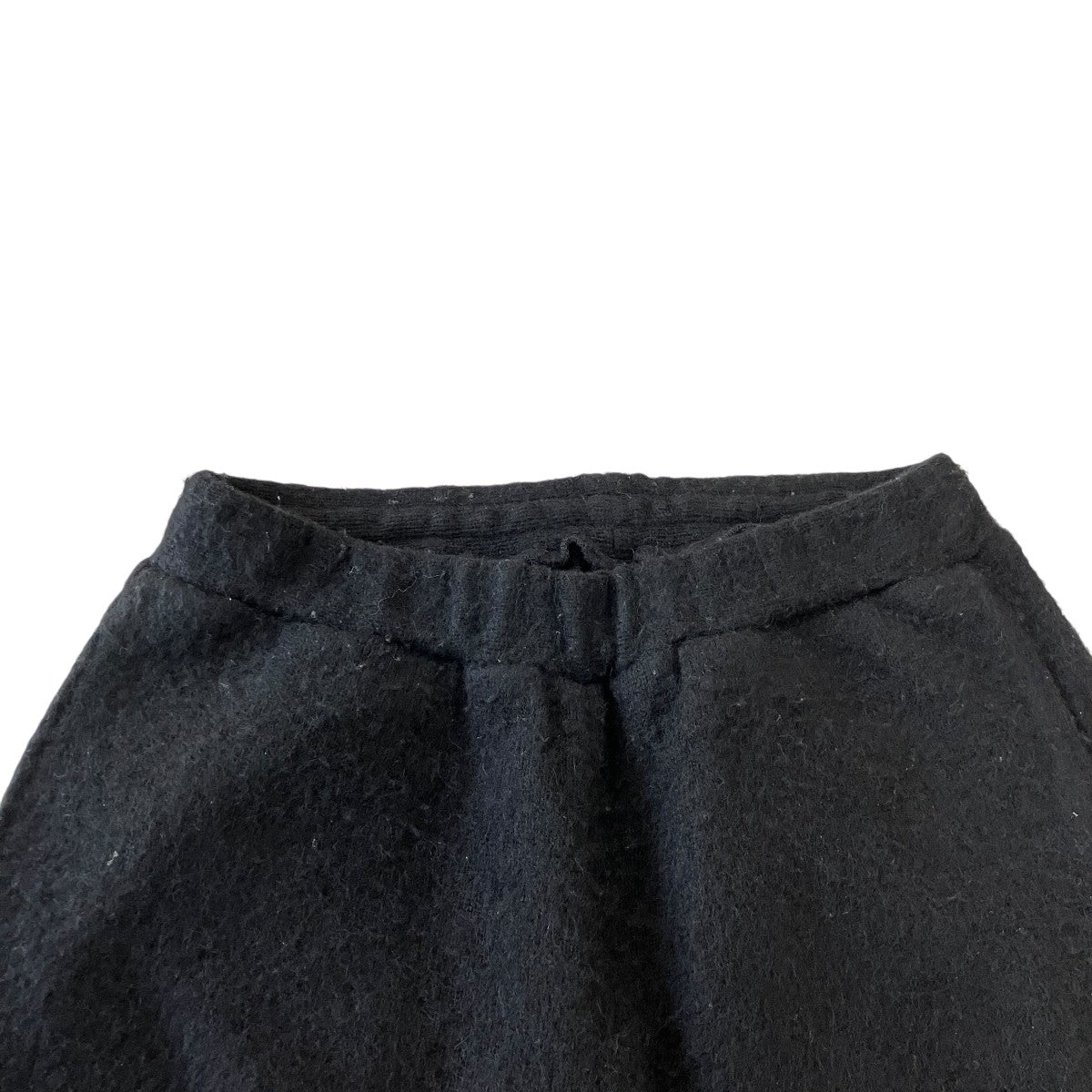 25AWWOOL：ALPACA MILLED KNIT EASY TROUSERアルパカニットトラウザーズパンツST.1303