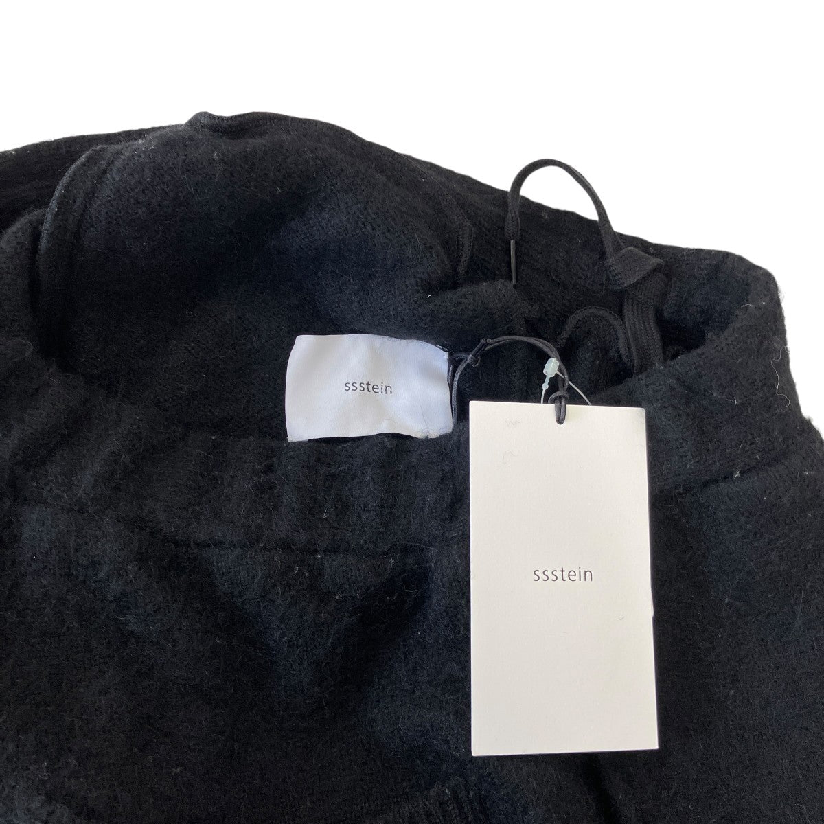 25AWWOOL：ALPACA MILLED KNIT EASY TROUSERアルパカニットトラウザーズパンツST.1303
