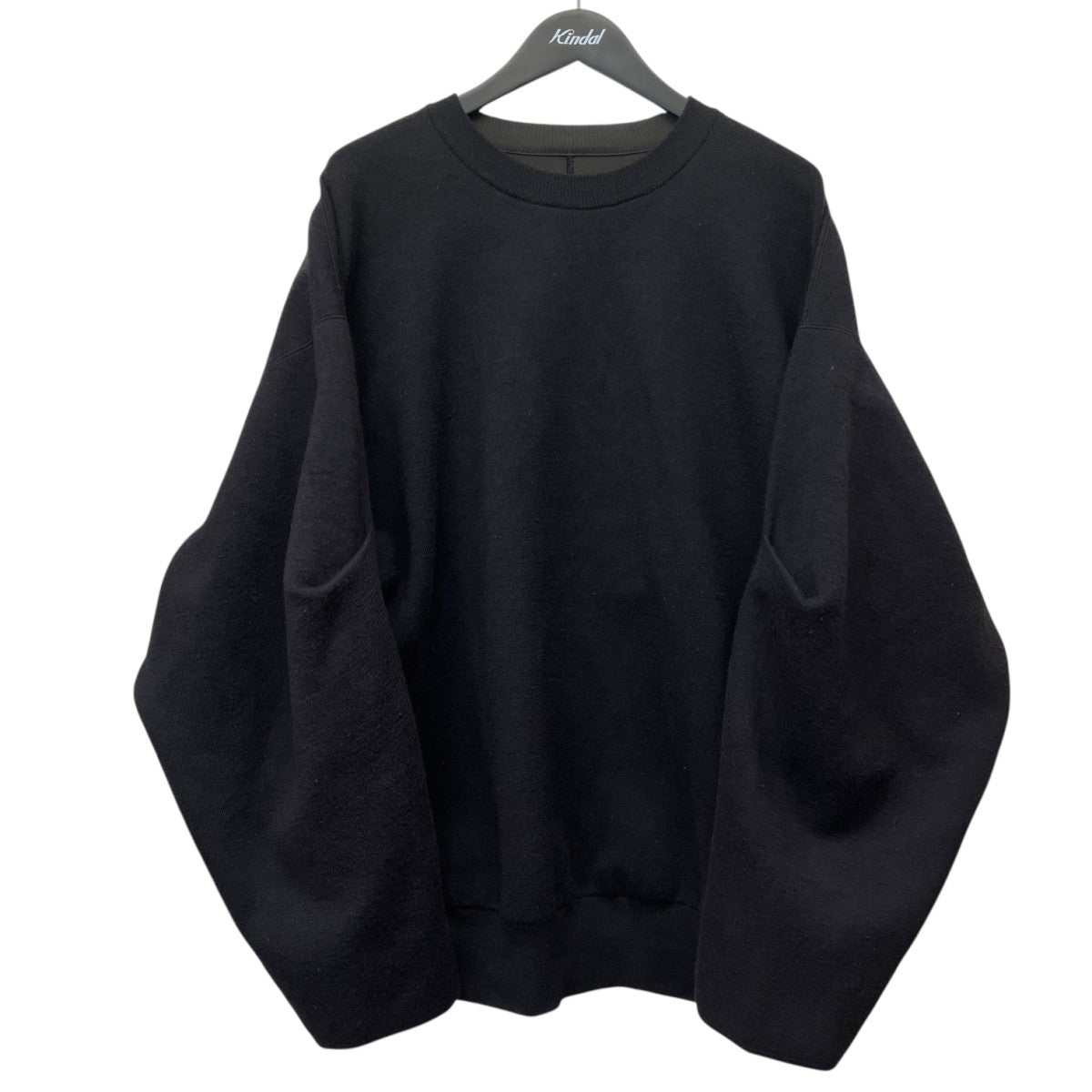 OVERSIZED DOUBLE KNIT REVERSIBLE LSクルーネックニットST.1130