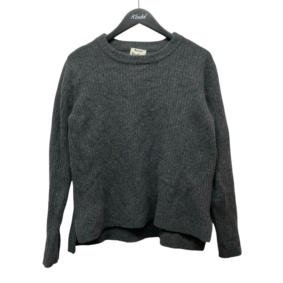 NICHOLASブランドタグ解れクルーネックサイドスリットセーター29E173