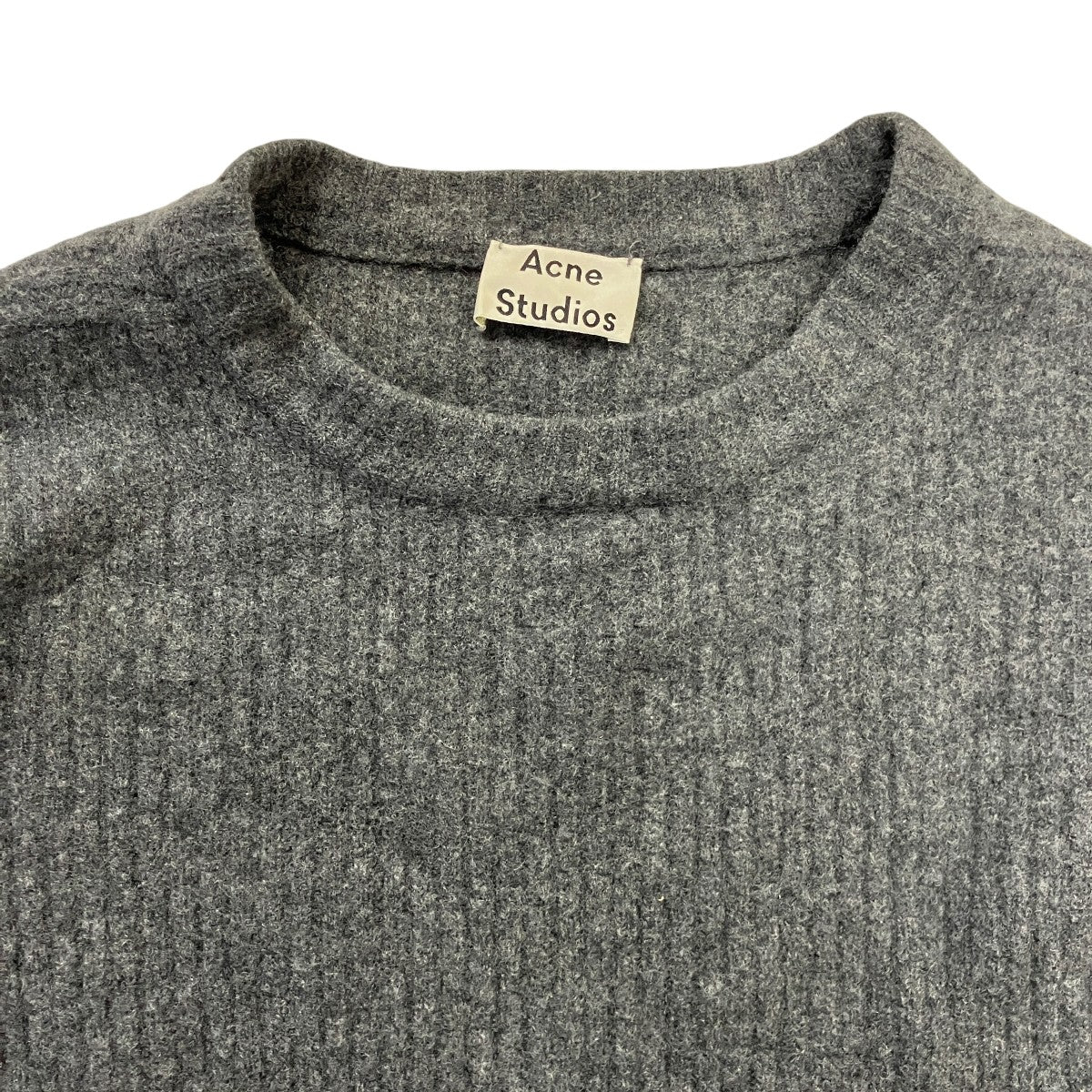 NICHOLASブランドタグ解れクルーネックサイドスリットセーター29E173