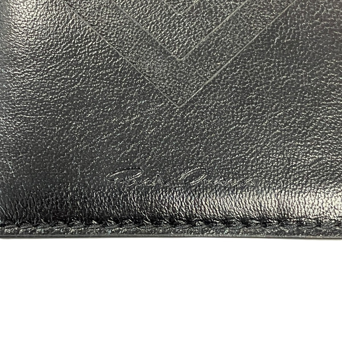RICK OWENS レザースクエアカードホルダーRA01E0610 古着・中古-4枚目のアイテム画像