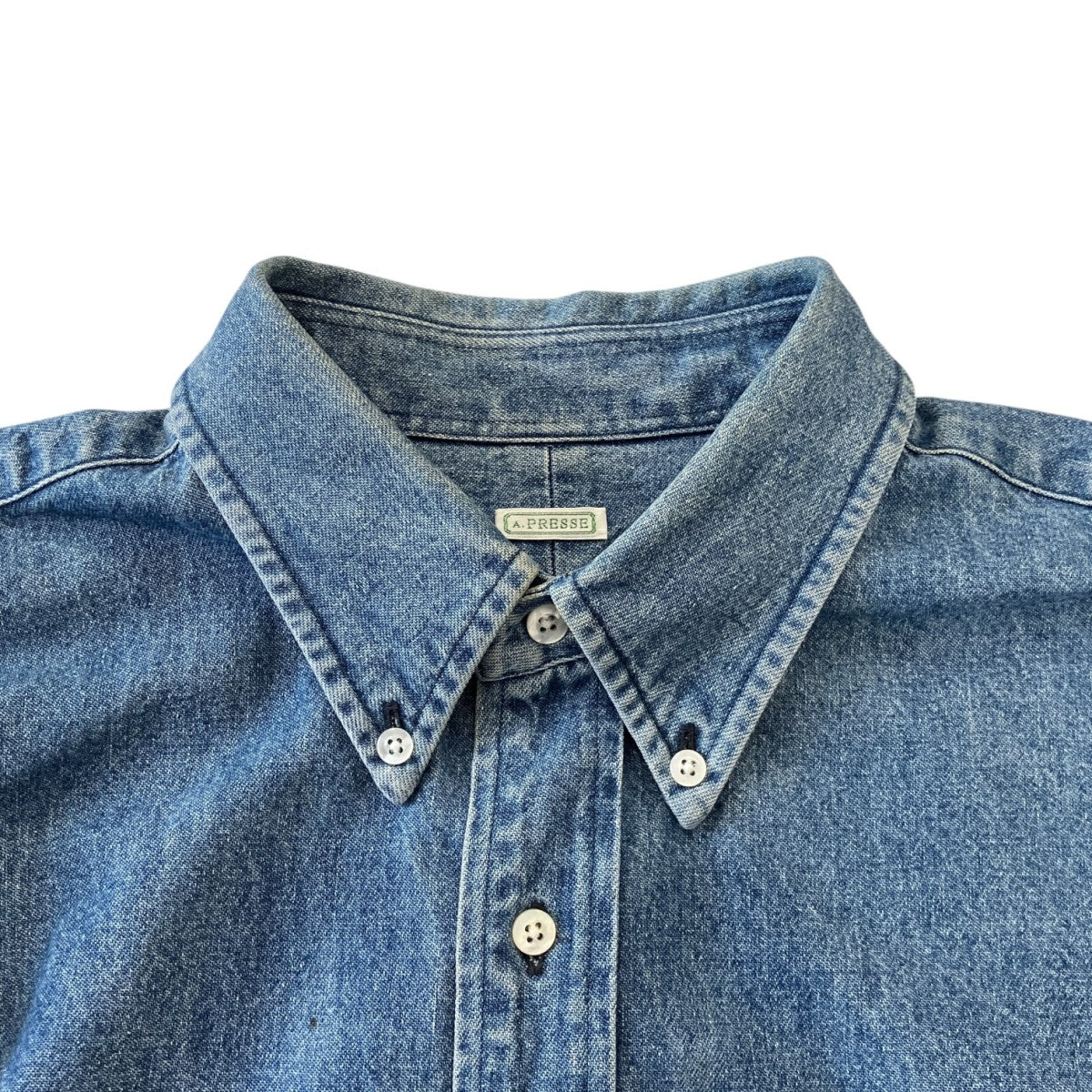 A．PRESSE BD Denim Shirtデニムシャツ22SAP-02-03H 古着・中古-3枚目のアイテム画像