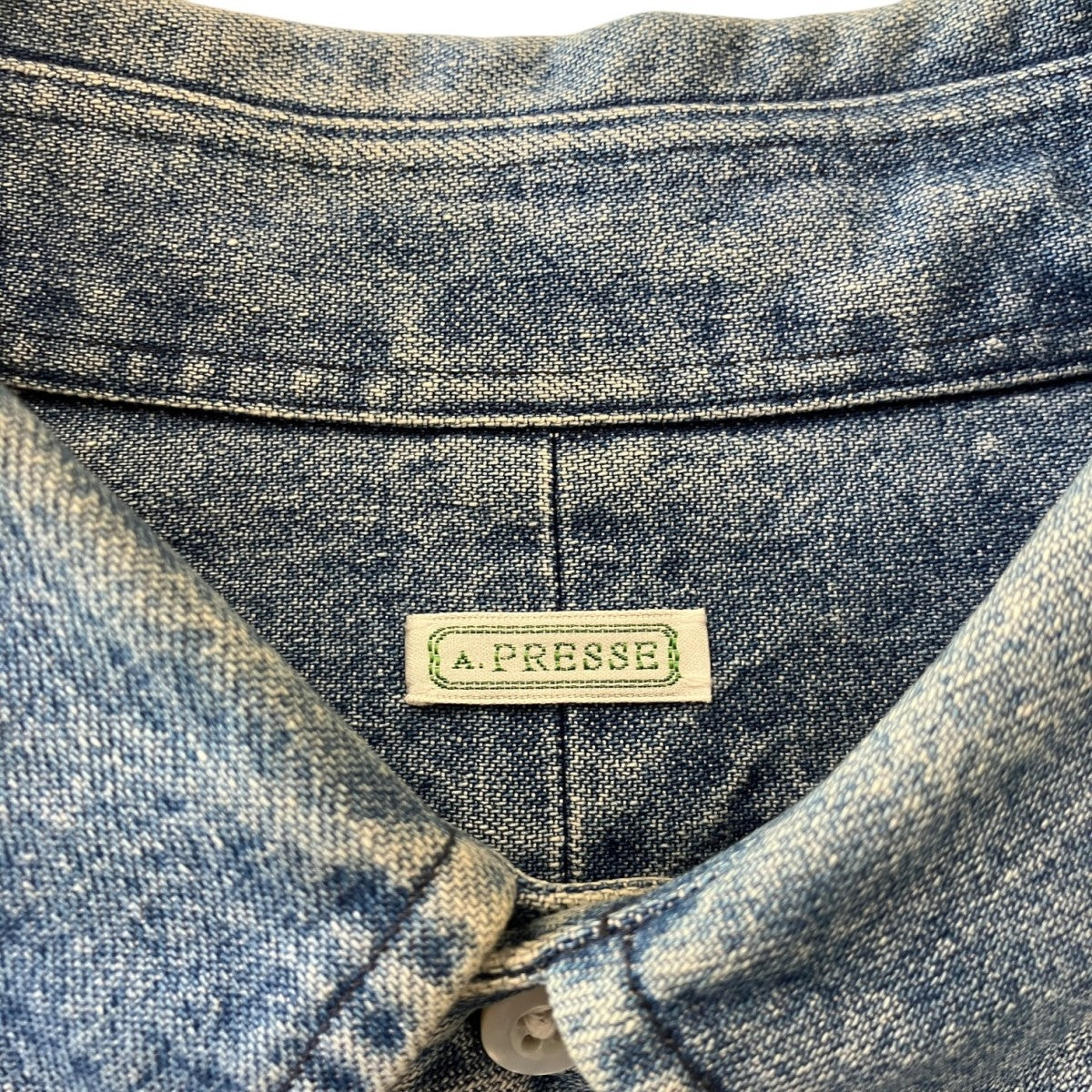 A．PRESSE BD Denim Shirtデニムシャツ22SAP-02-03H 古着・中古-4枚目のアイテム画像