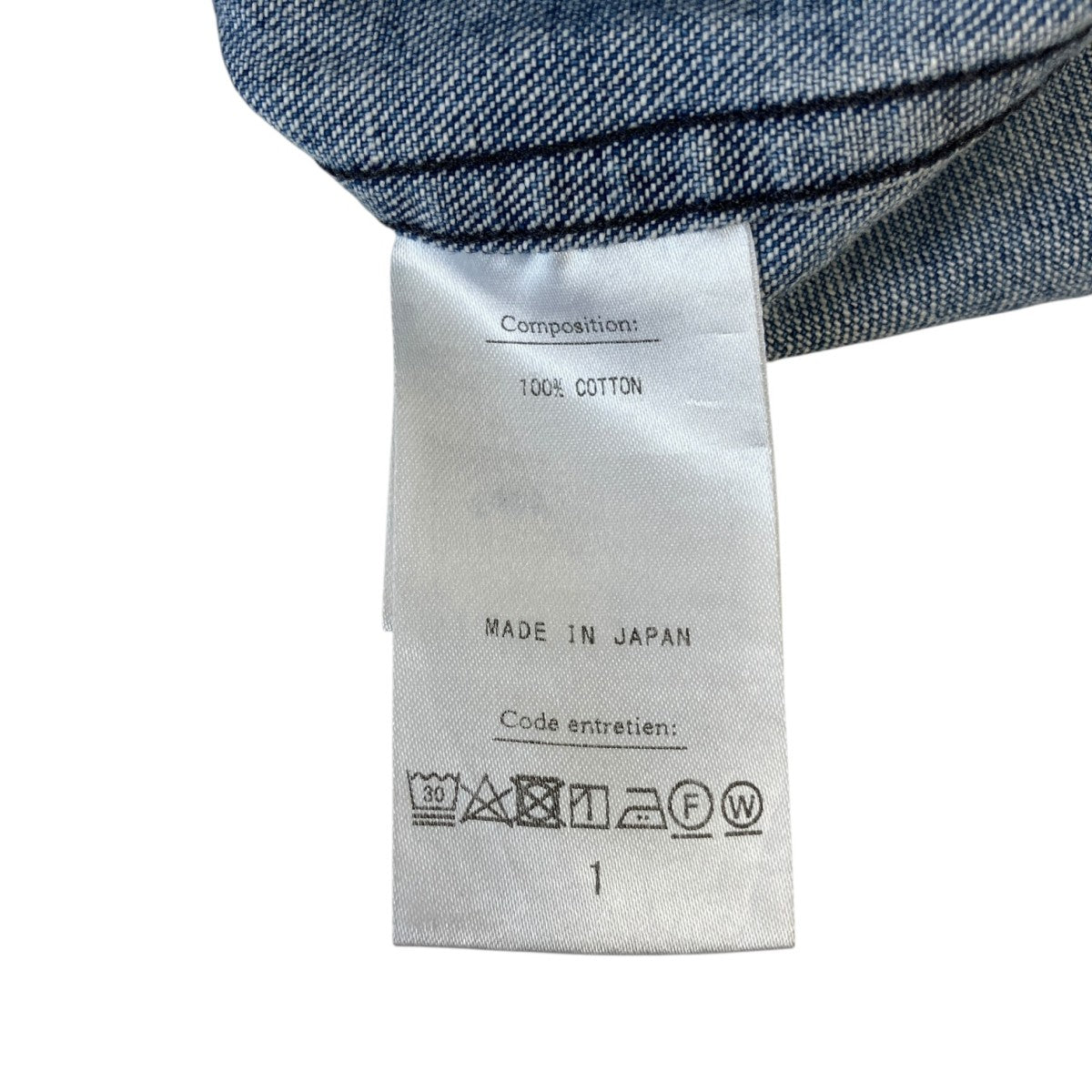 A．PRESSE BD Denim Shirtデニムシャツ22SAP-02-03H 古着・中古-8枚目のアイテム画像