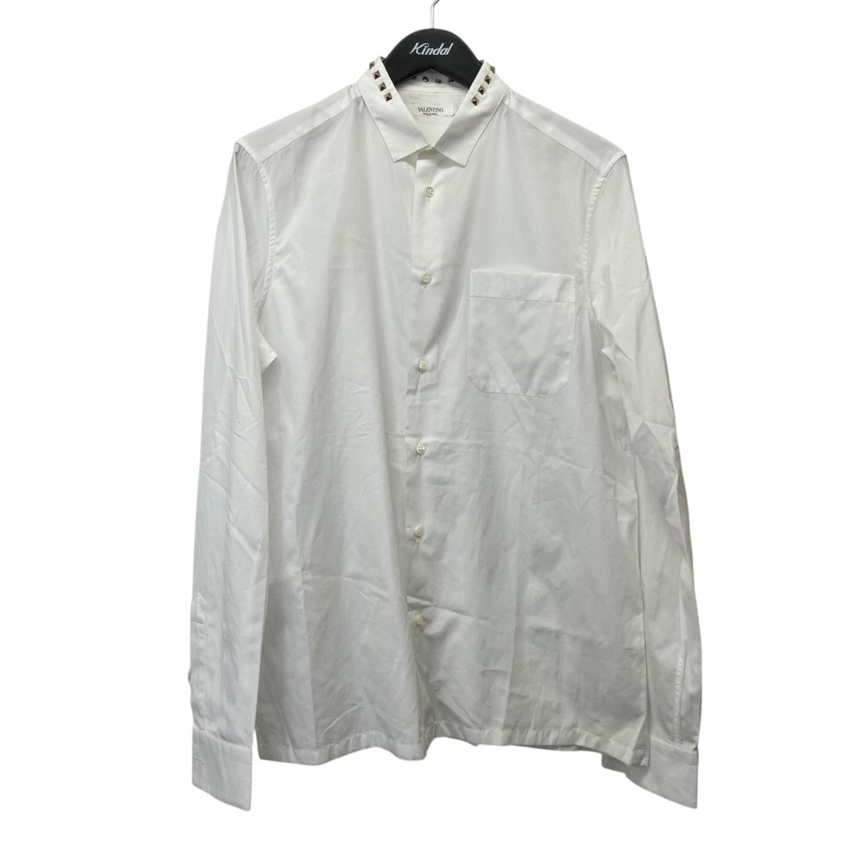 VALENTINO スタッズカラー長袖シャツLV3AB76C32U 古着・中古-1枚目のアイテム画像