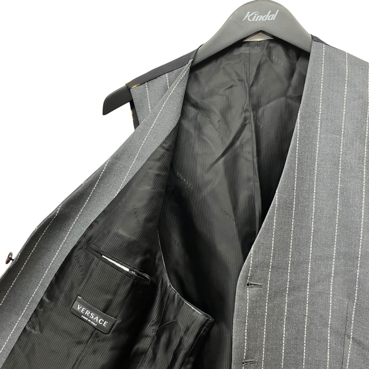 VERSACE ロゴストライプベストA81674 A228965 古着・中古-6枚目のアイテム画像