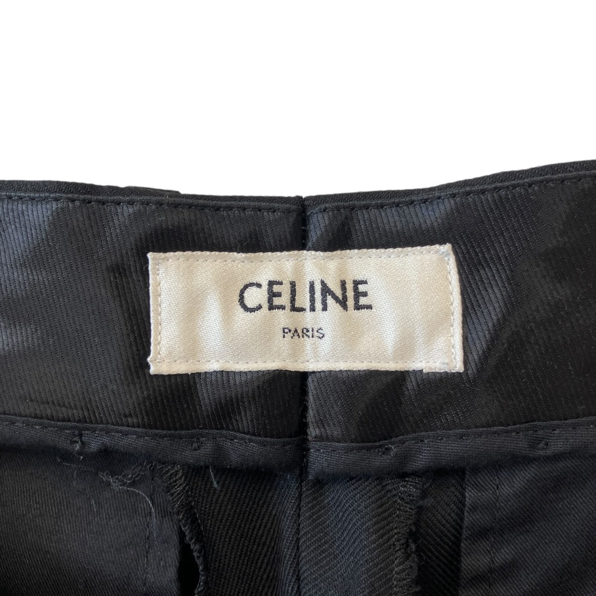CELINE 19SSNEW WAVEウールギャバジンツープリーツニューウェーブパンツ2P093673D 古着・中古-5枚目のアイテム画像