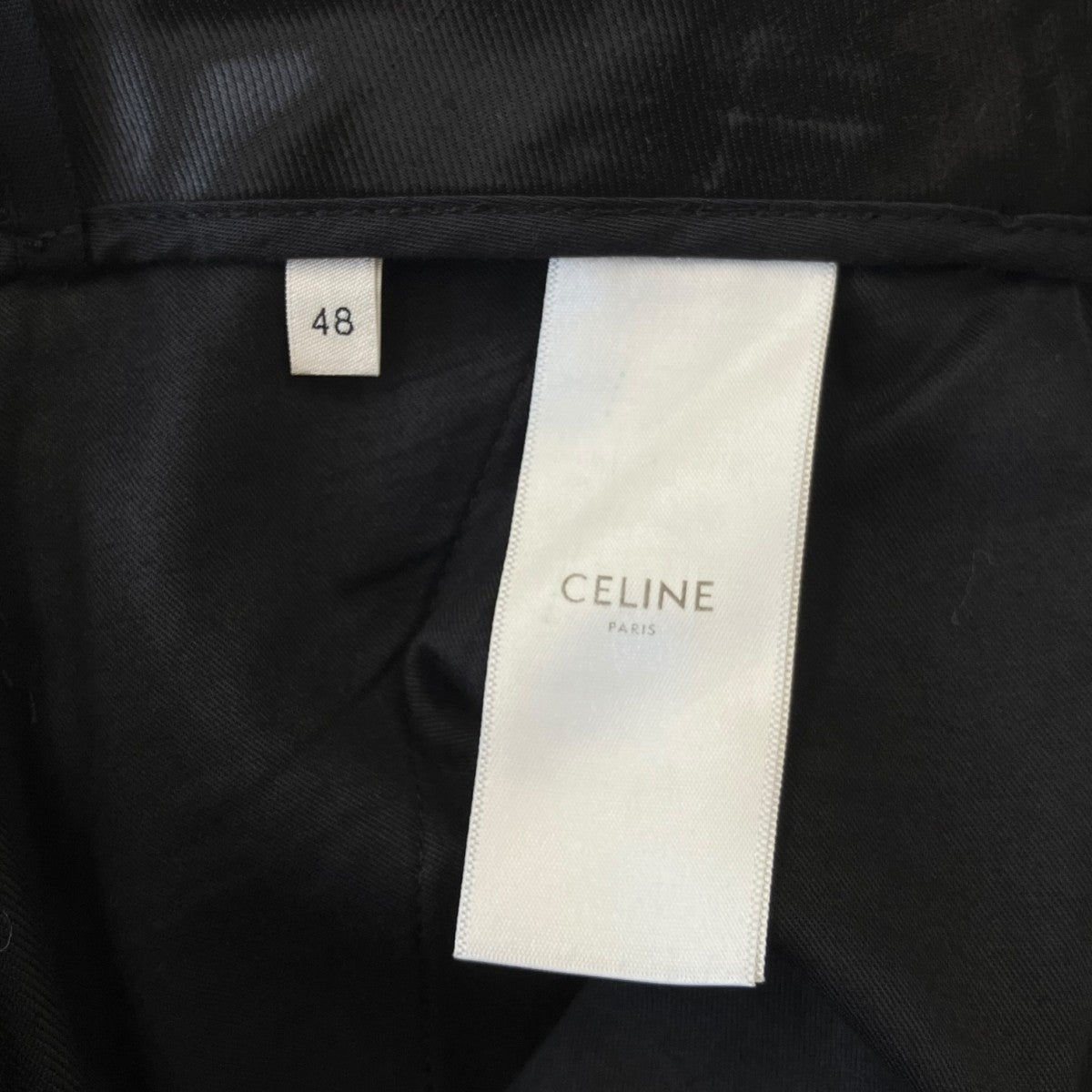 CELINE 19SSNEW WAVEウールギャバジンツープリーツニューウェーブパンツ2P093673D 古着・中古-6枚目のアイテム画像
