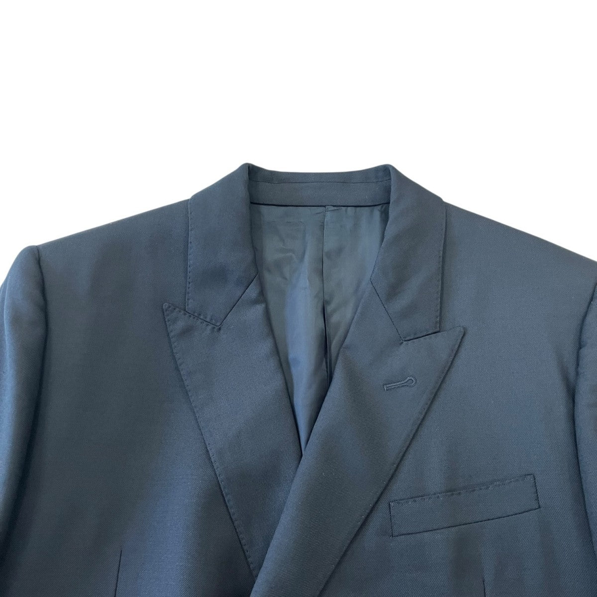 CELINE 19SSDOUBLE BREASTED RECTANGLE JACKET IN WOOL GABARDINEダブルブレスドジャケット2V295673D 古着・中古-3枚目のアイテム画像