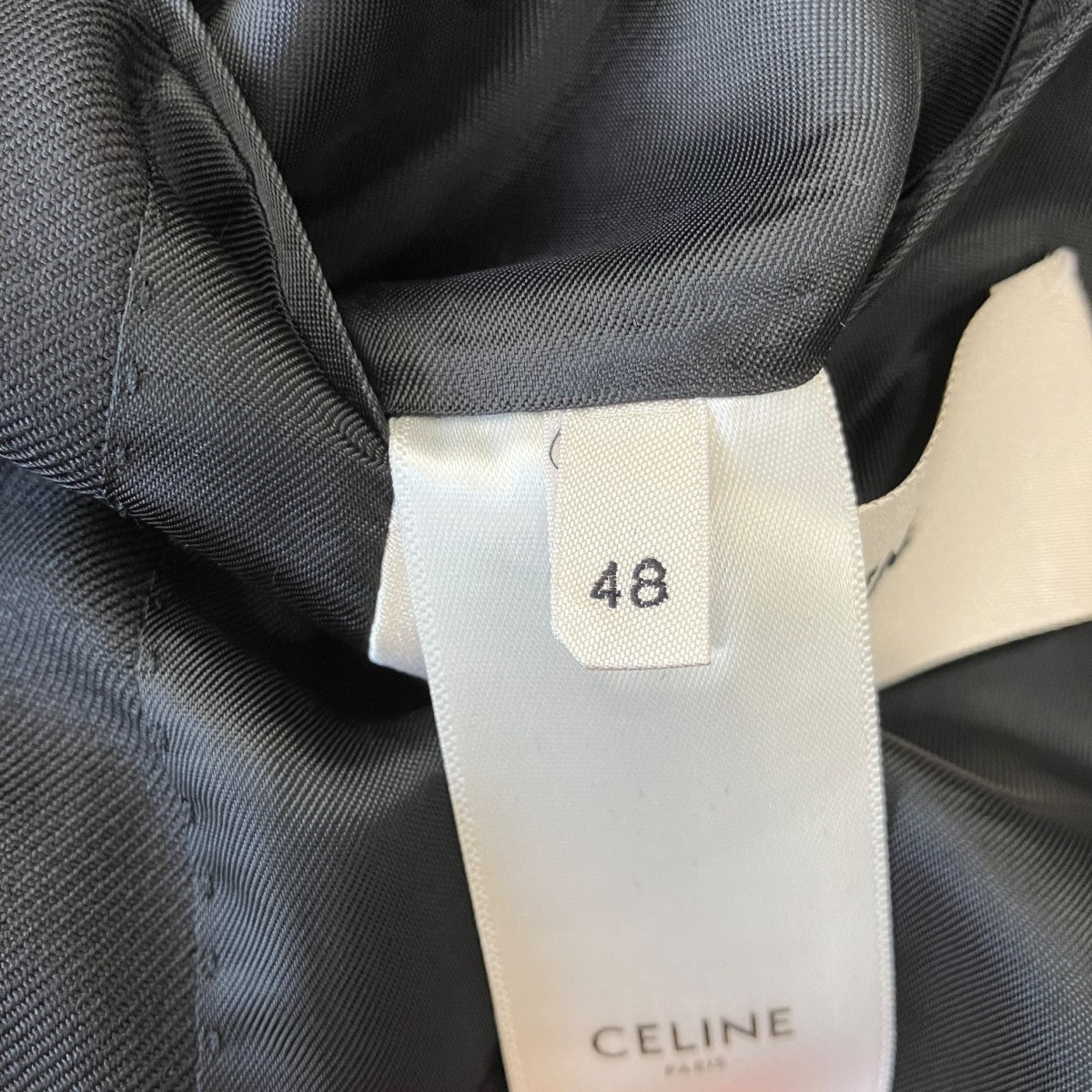 CELINE 19SSDOUBLE BREASTED RECTANGLE JACKET IN WOOL GABARDINEダブルブレスドジャケット2V295673D 古着・中古-5枚目のアイテム画像