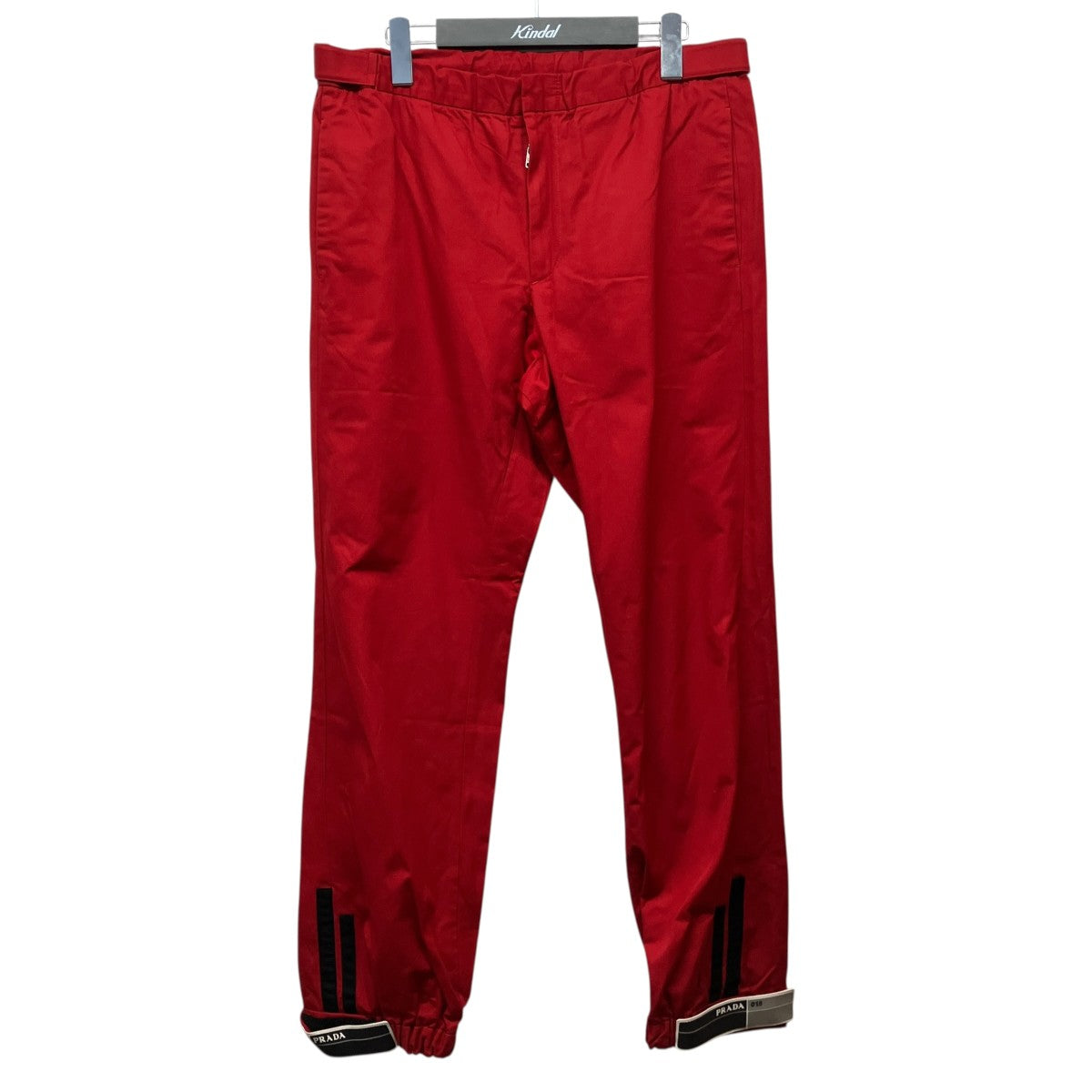 PRADA ラバーロゴコットンドローコードパンツUP0007 S181 古着・中古-1枚目のアイテム画像
