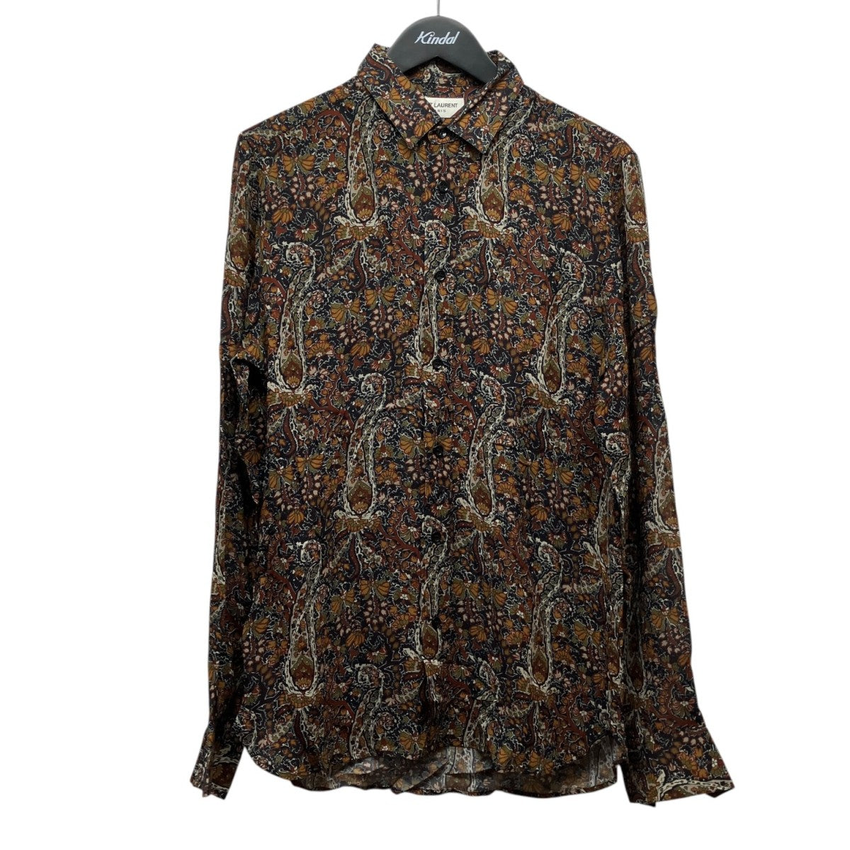 Saint Laurent Paris 16AW長袖ペイズリーシャツ376916 Y302N 古着・中古-1枚目のアイテム画像
