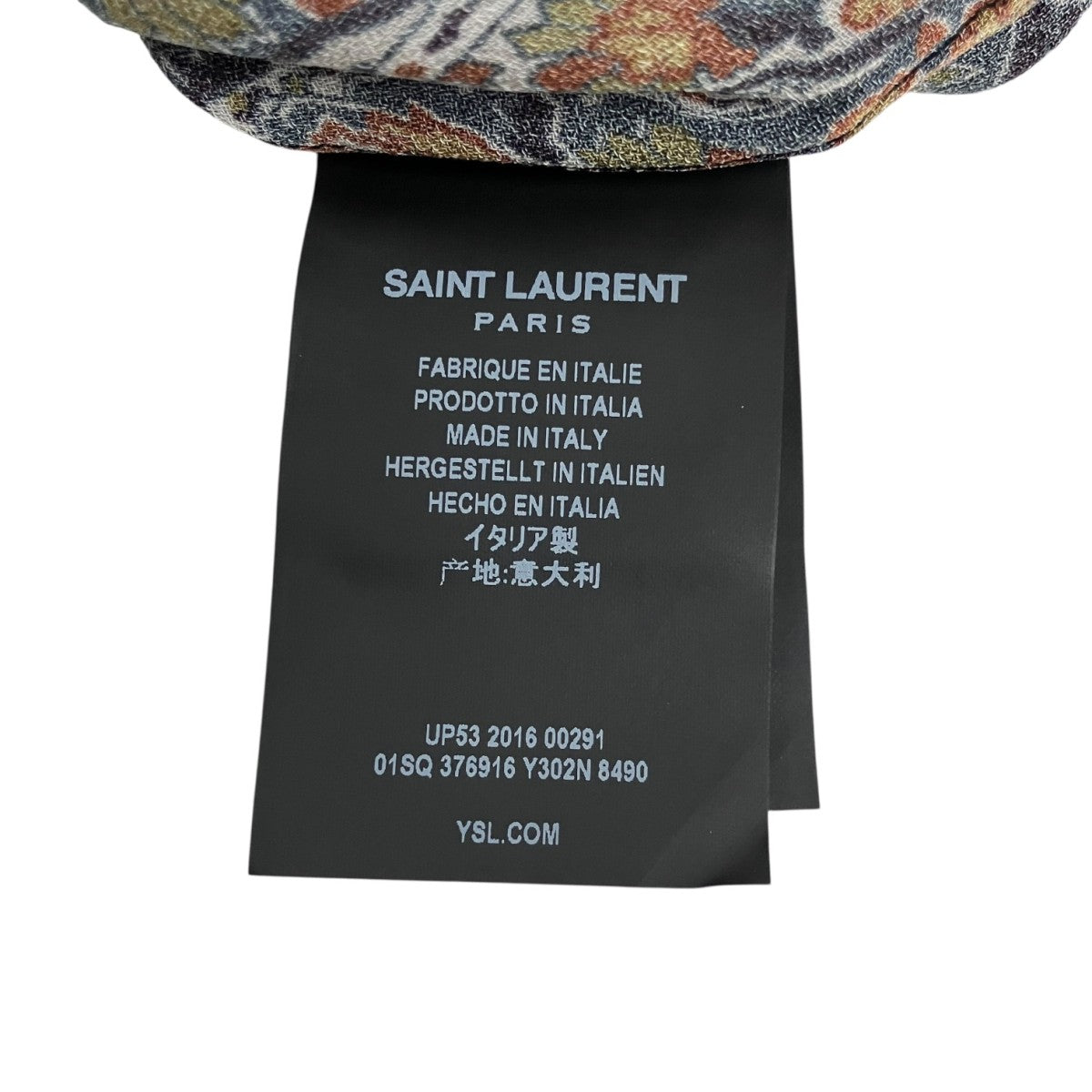 Saint Laurent Paris 16AW長袖ペイズリーシャツ376916 Y302N 古着・中古-5枚目のアイテム画像