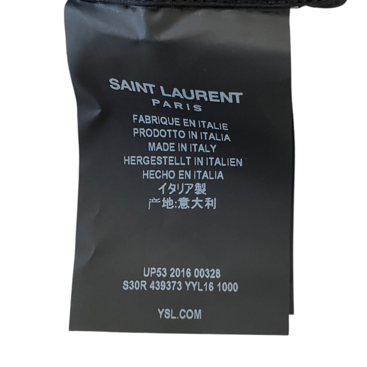 Saint Laurent Paris 17SS長袖シルクシャツ439373 YYL16 古着・中古-5枚目のアイテム画像