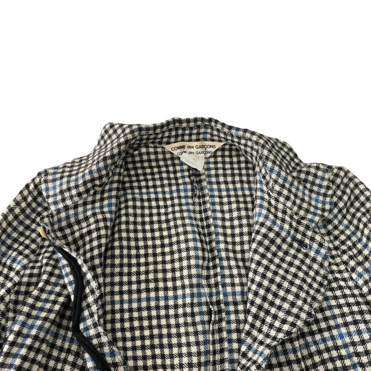 COMME des GARCONS COMME des GARCONS チェックウールコットンジャケットS2J006 古着・中古-5枚目のアイテム画像