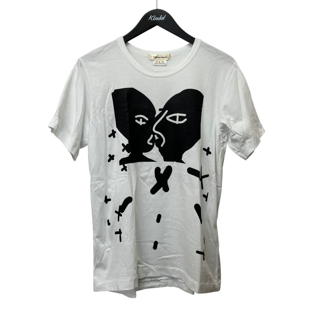 COMME des GARCONS Alisa YoffeプリントTシャツGD-T039 古着・中古-1枚目のアイテム画像