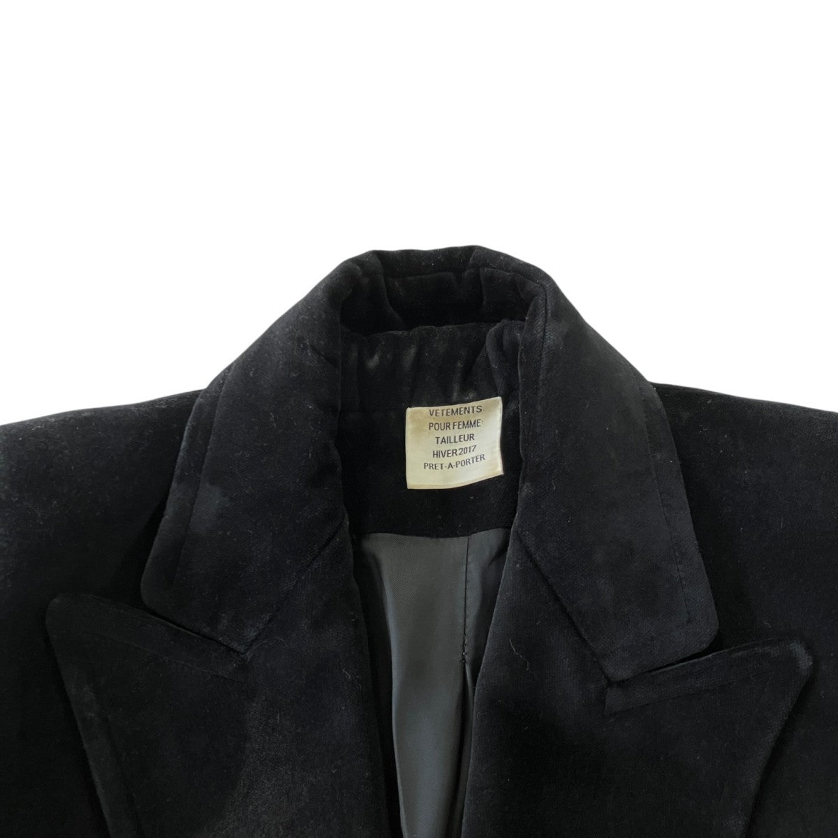 16AWVelvet Blazer tailored jacketベルベットテーラードジャケットWF17JA1