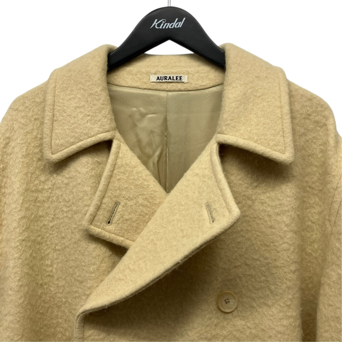 AURALEE 23AWBRUSHED ALPACA WOOL MELTON TRENCH COATアルパカウールメルトントレンチコートA23AC01AS 古着・中古-3枚目のアイテム画像