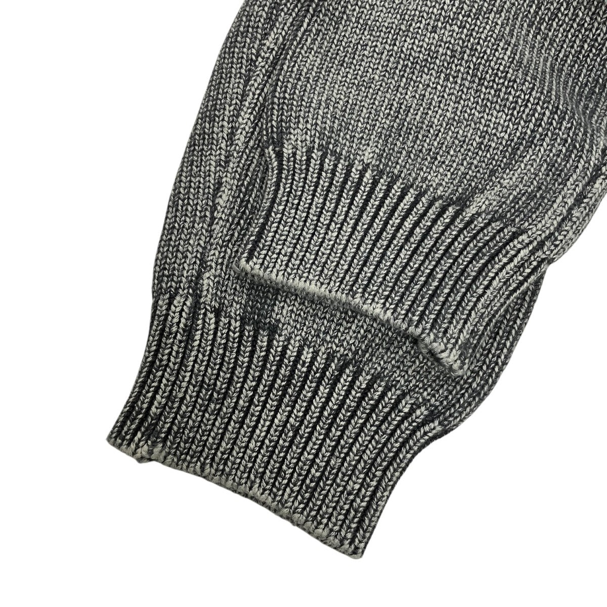 25AWVintage Dyed Knit Jacketレザーパッチニットジャケット25AW K5