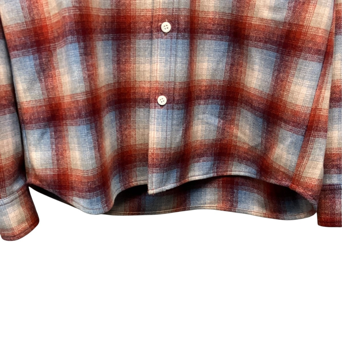 HEAVY WOOL FLANNEL SHIRTボタンダウンチェックシャツWMS-25AW4-010