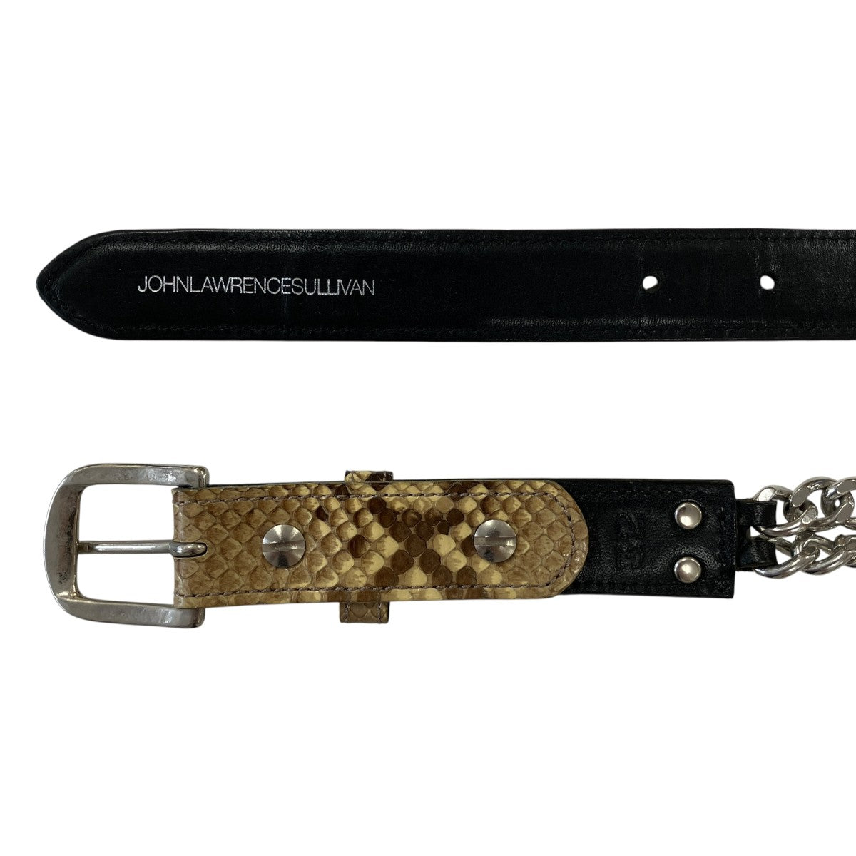 【専用出品】ジョンローレンスサリバン チェーンベルト　レザー JOHN LAWRENCE SULLIVAN(ジョンローレンスサリバン) DOUBLE CHAIN BELT