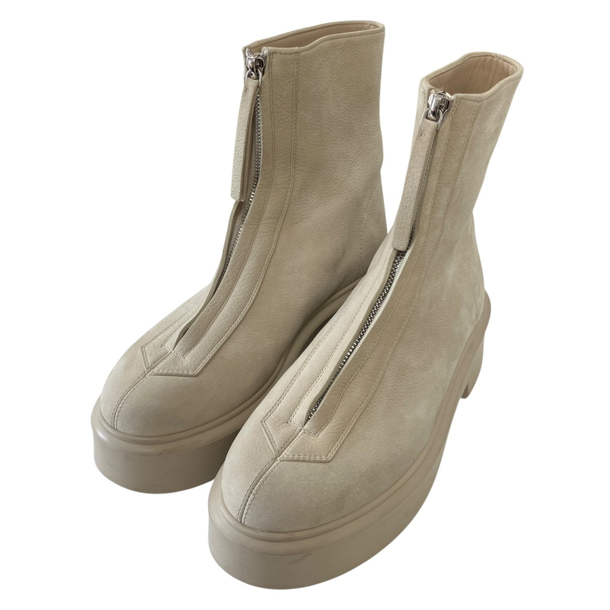 Zipped Bootヌバックレザーセンタージップブーツ