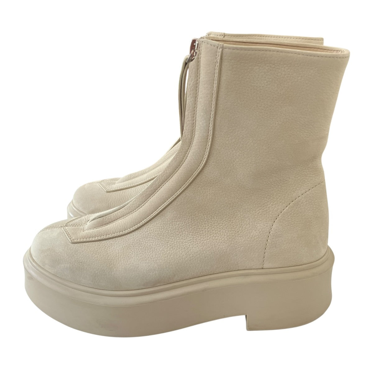 Zipped Bootヌバックレザーセンタージップブーツ