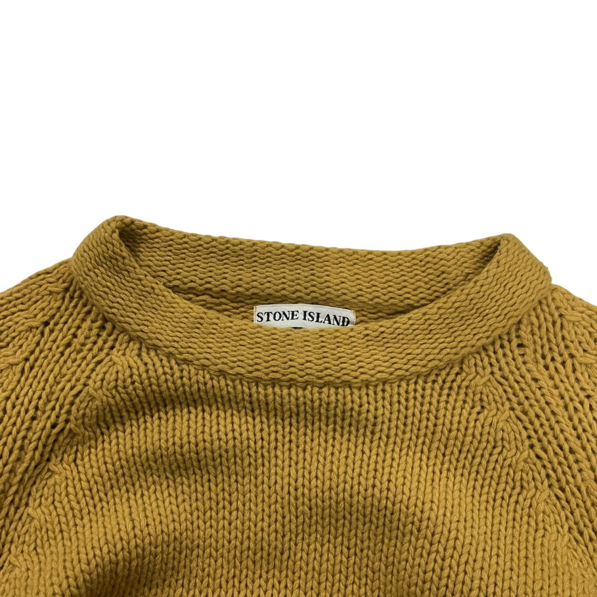 STONE ISLAND グリーンエッジウールクルーネックニット2424181 古着・中古-3枚目のアイテム画像