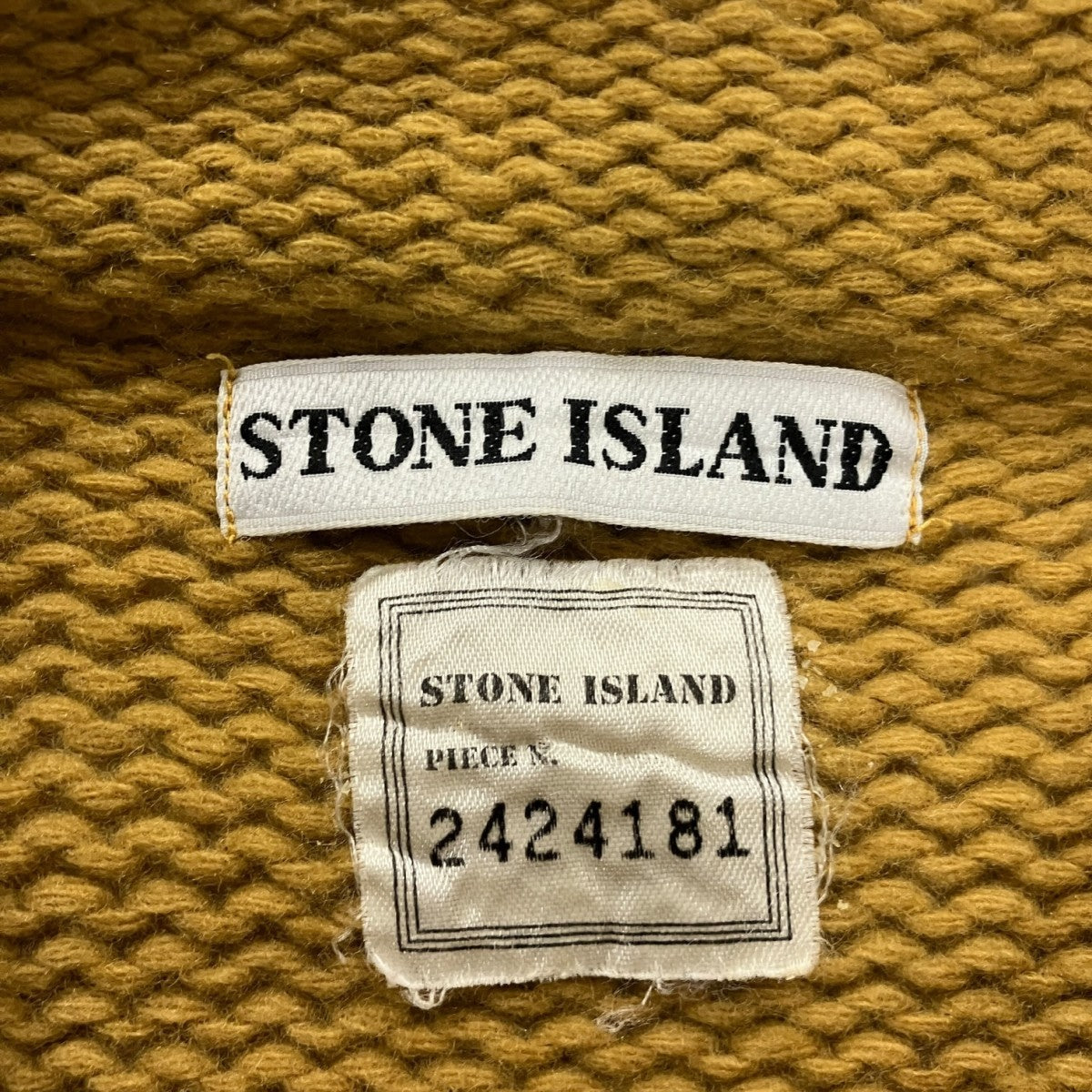 STONE ISLAND グリーンエッジウールクルーネックニット2424181 古着・中古-4枚目のアイテム画像