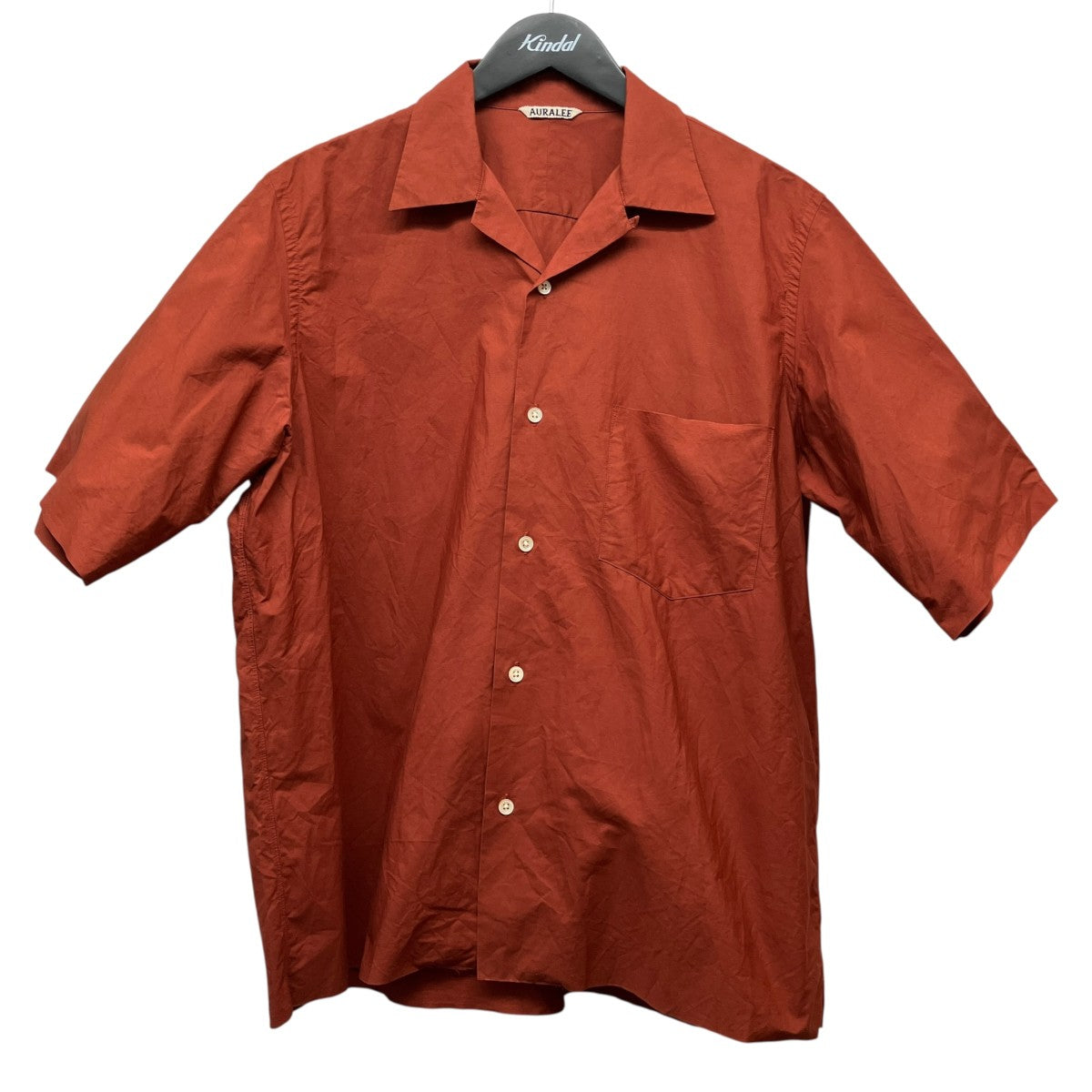 18SSSELVEDGE WEATHER CLOTH HALF SLEEVED SHIRTSオープンカラーシャツA8SS02WC