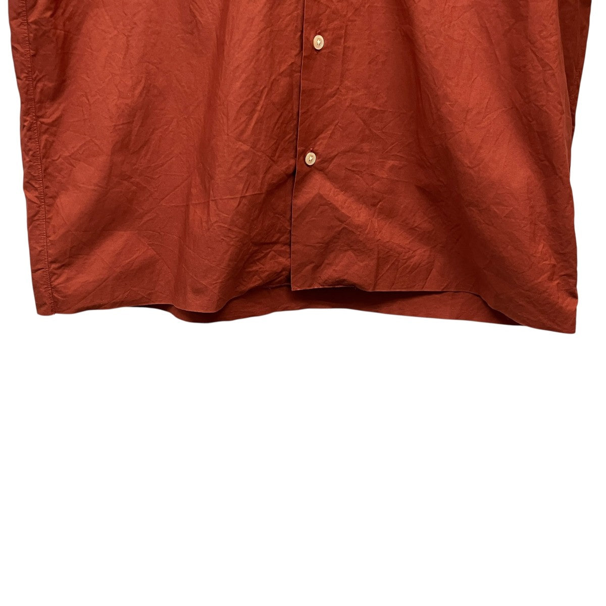 18SSSELVEDGE WEATHER CLOTH HALF SLEEVED SHIRTSオープンカラーシャツA8SS02WC
