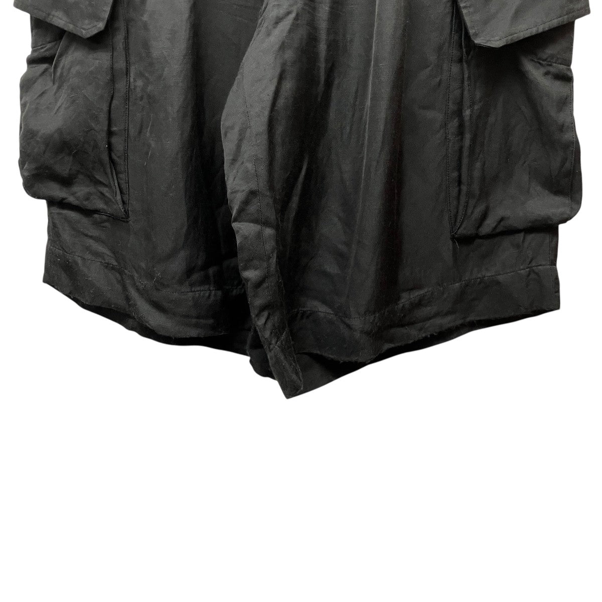 26SSVIS LI BRIGHT TWILL CARGO SHORT TROUSERSヴィスコースリネンカーゴハーフパンツST.1458