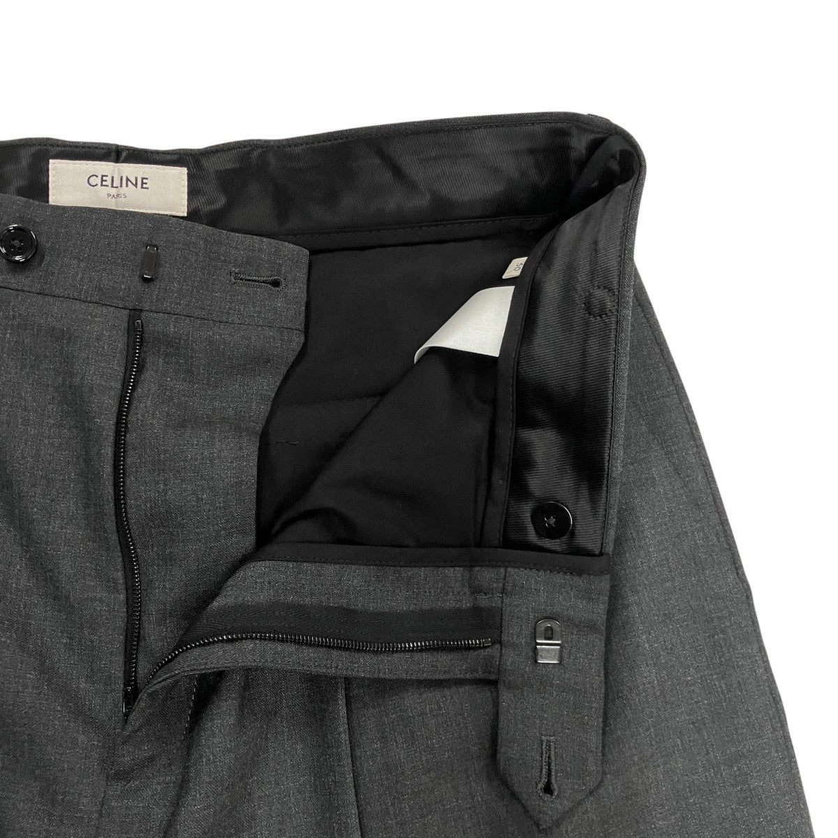 CELINE Short School BoyウールスクールボーイショートパンツRP03J792H 古着・中古-5枚目のアイテム画像
