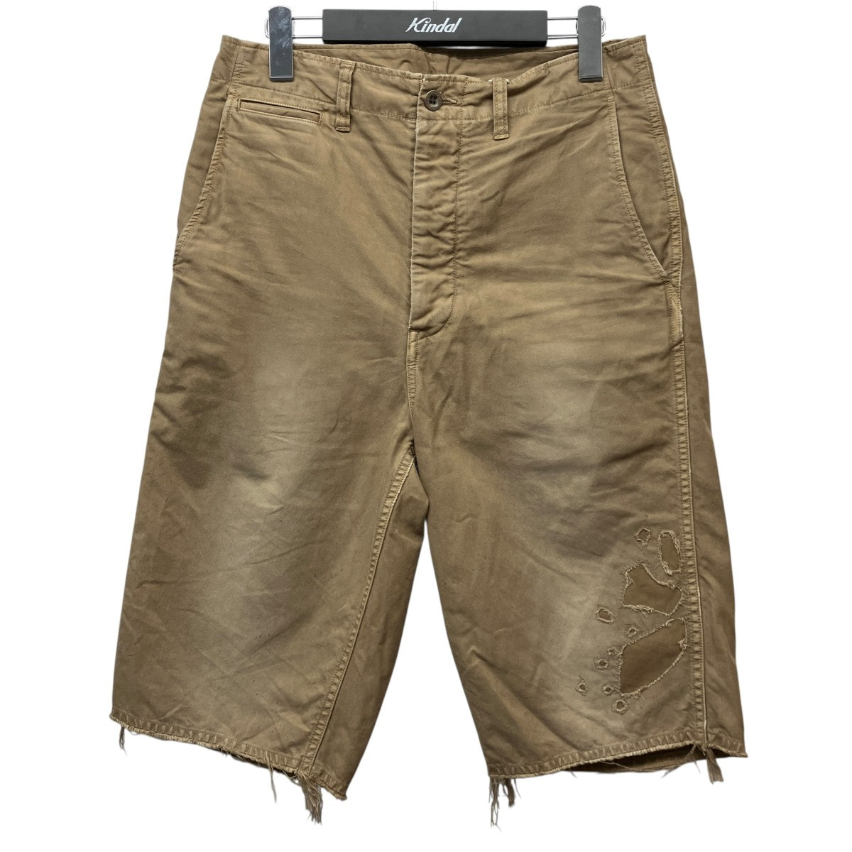 26SSBROADER CHINO SHORTS CRASHガーメントダイカットオフショーツ0126105008008