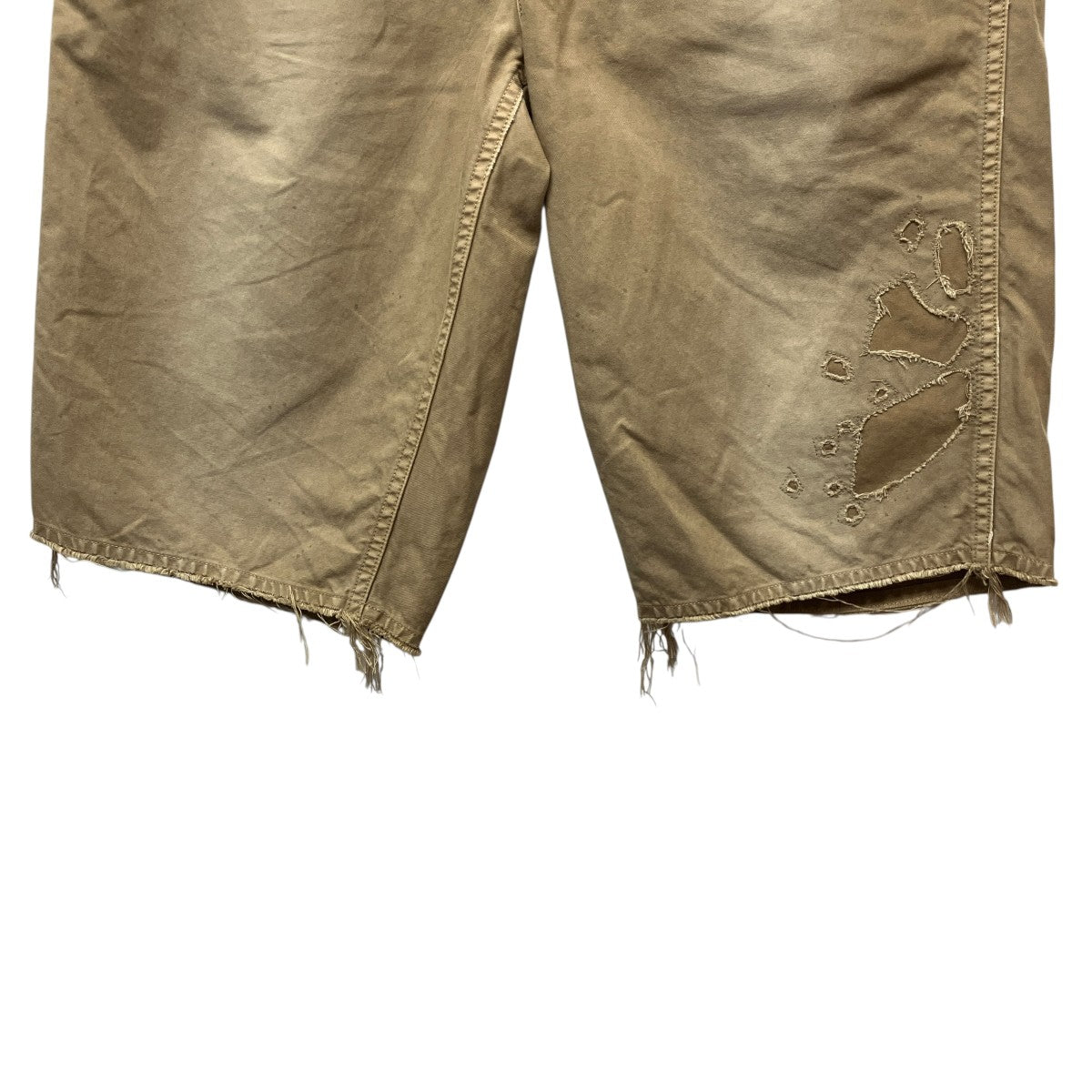 26SSBROADER CHINO SHORTS CRASHガーメントダイカットオフショーツ0126105008008
