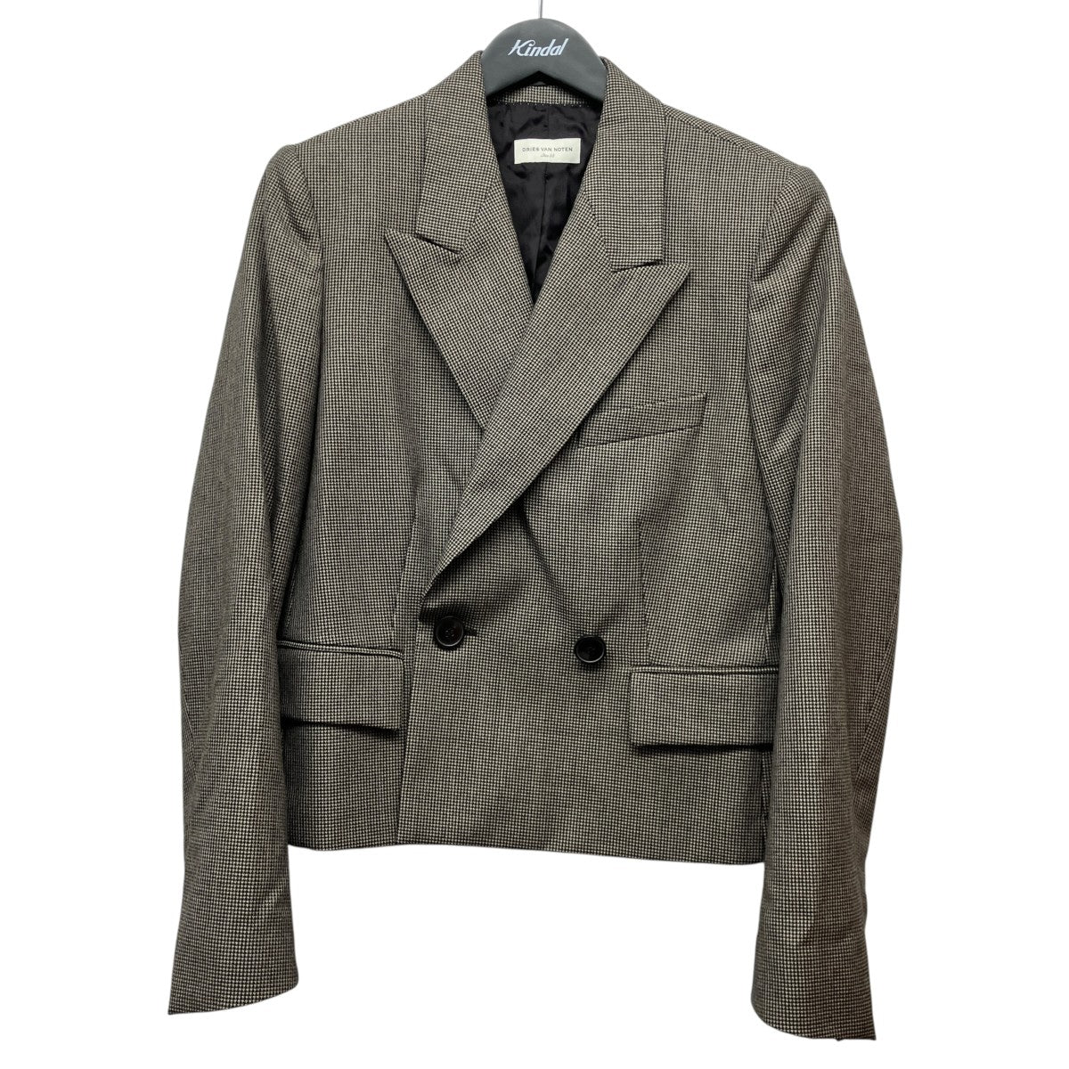 DRIES VAN NOTEN(ドリスヴァンノッテン) クロップドチェックテーラード