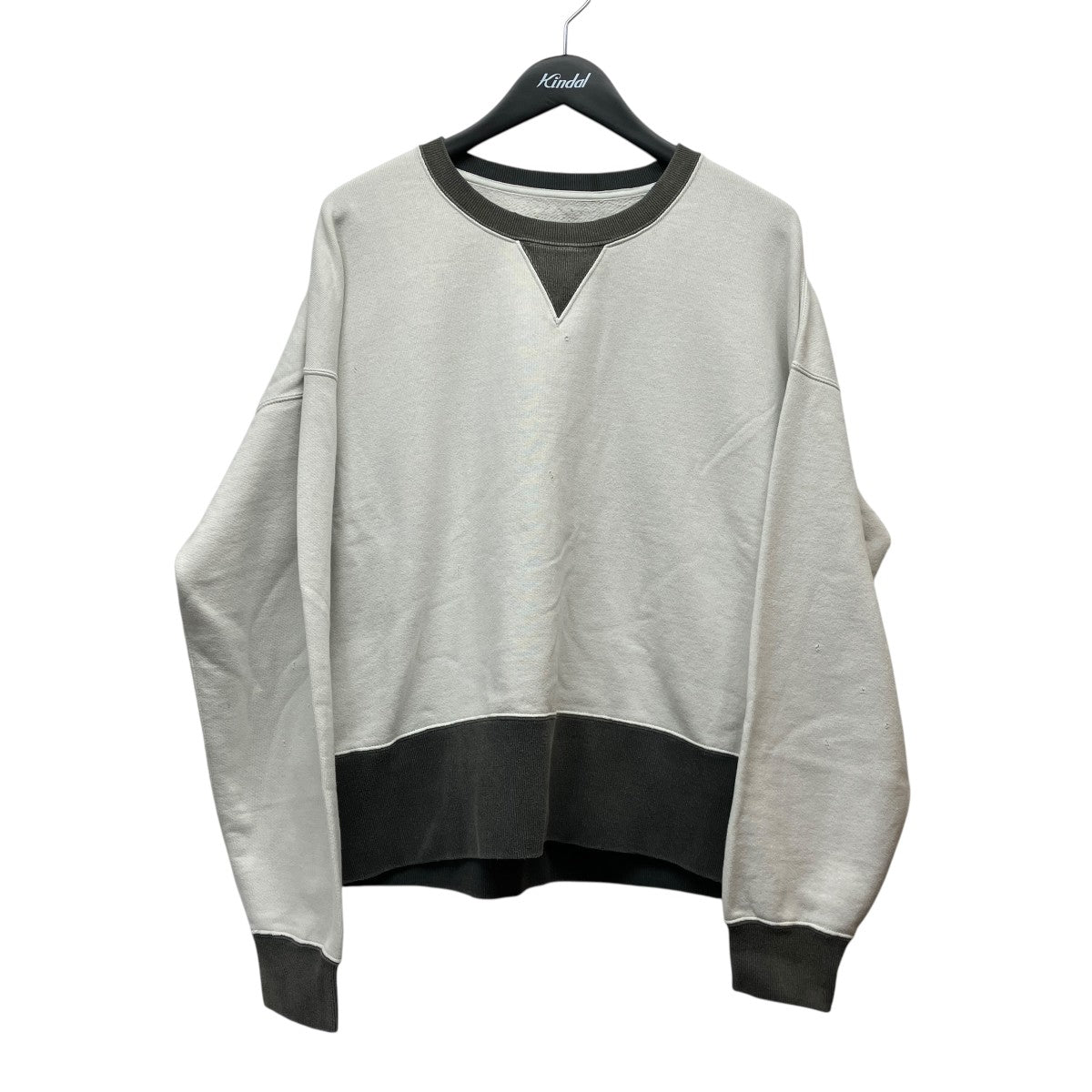 VISVIM 26AWFELLOW SWEAT LS 2-TONE CRASHガーメントダイクラッシュスウェット0126205010019 古着・中古-1枚目のアイテム画像