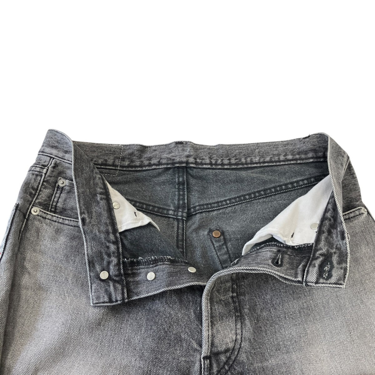 Selvage Denim Five Pocket Wide Straight PantsワイドデニムパンツGU251-40184LB