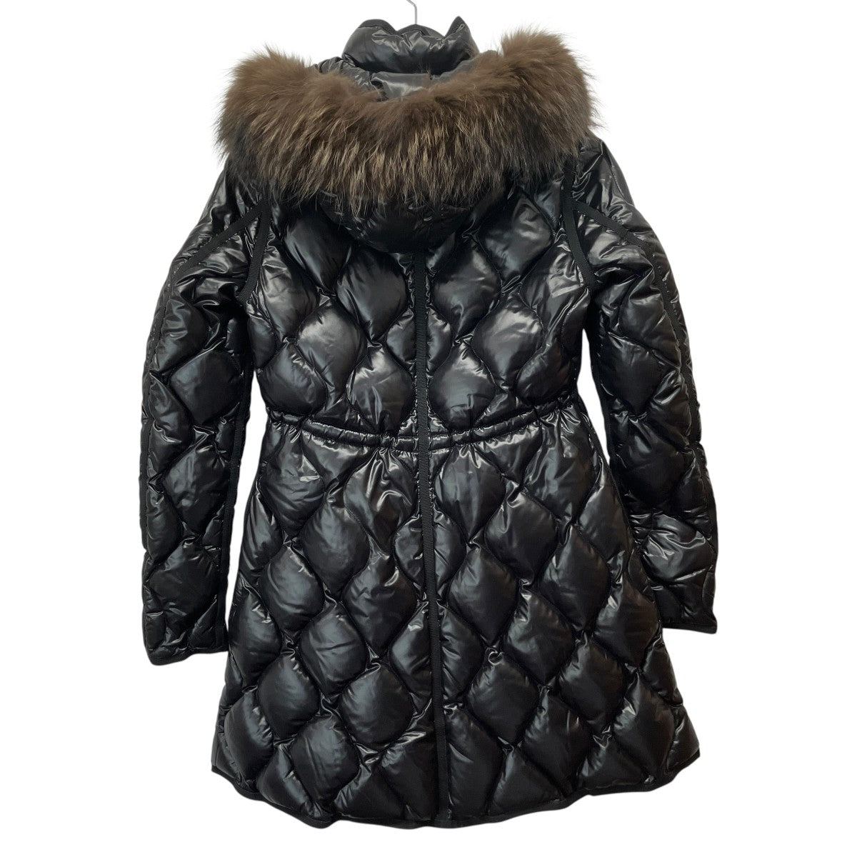 MONCLER LONTREロゴワッペンフーデットファーダウンコート122-093-49974-25 古着・中古-2枚目のアイテム画像