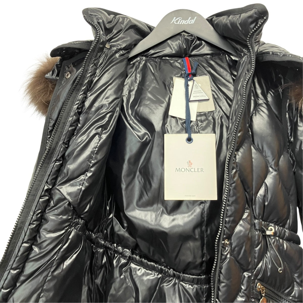 MONCLER LONTREロゴワッペンフーデットファーダウンコート122-093-49974-25 古着・中古-6枚目のアイテム画像