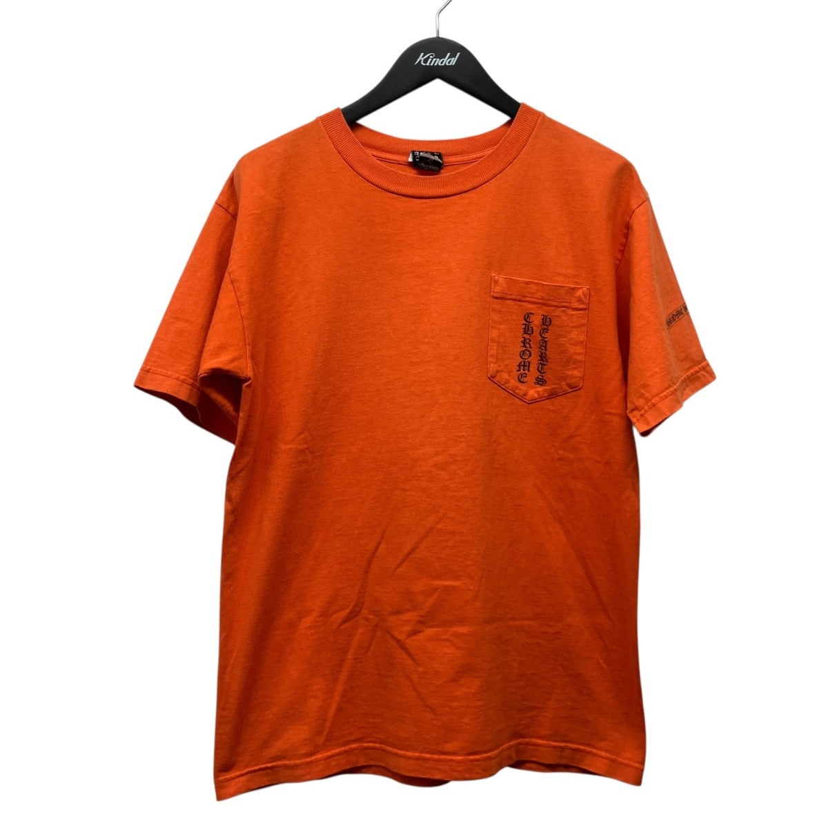 OLD CH LOGOスクロールラベルプリントTシャツ