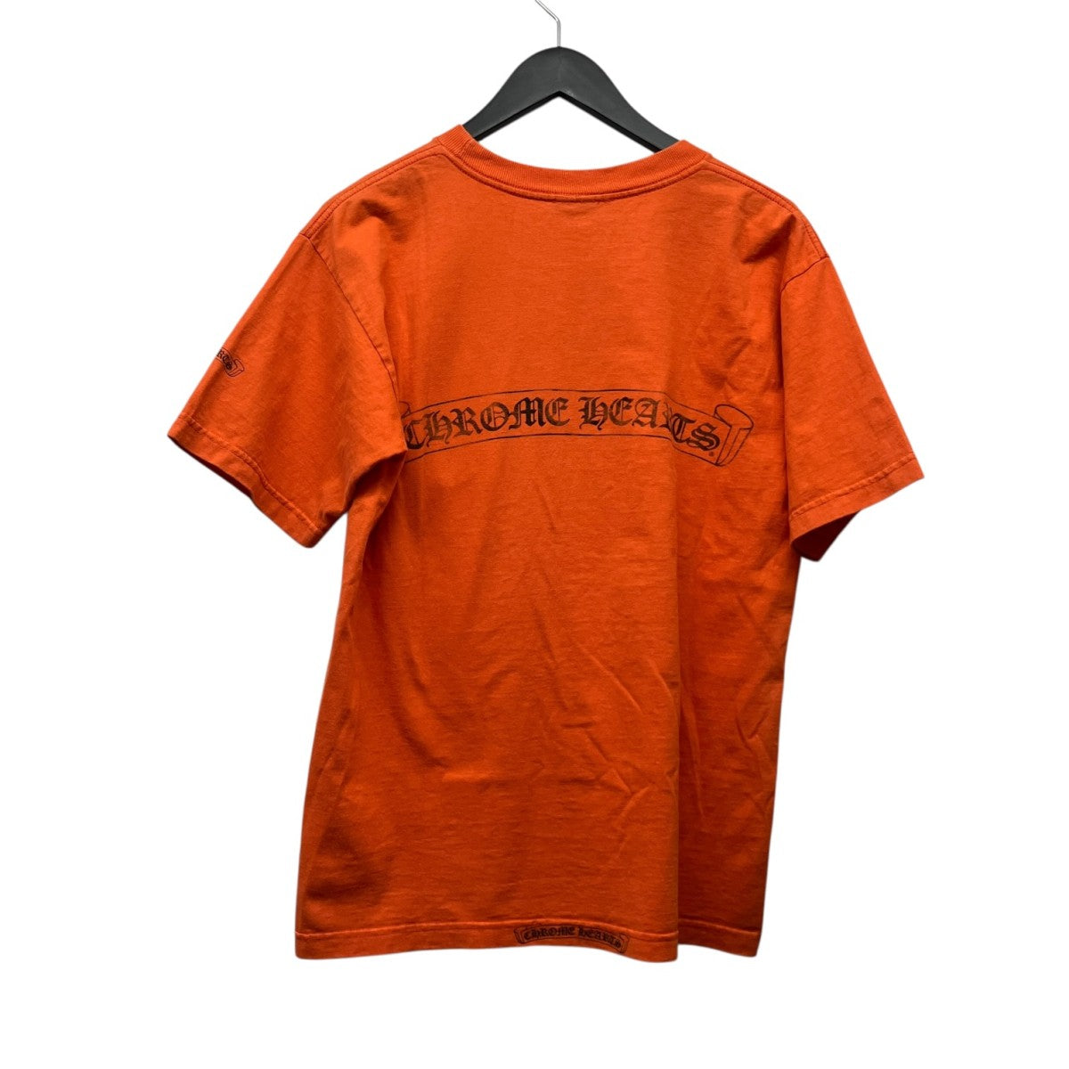 OLD CH LOGOスクロールラベルプリントTシャツ